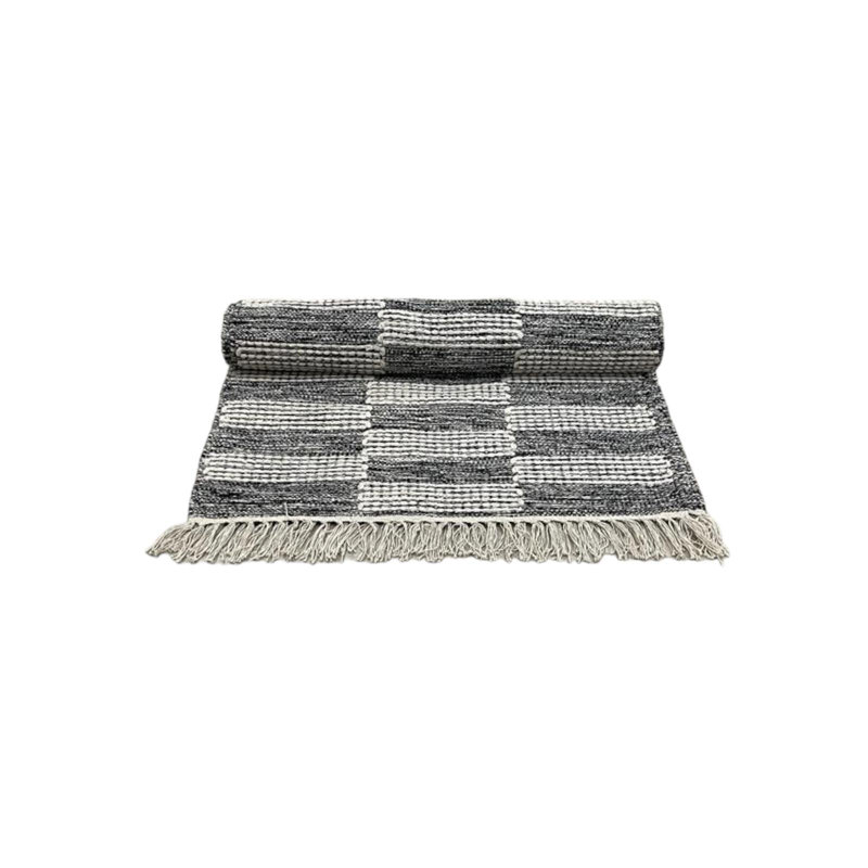 Tapis à motif rectangulaire avec franges, Rectangle 5 pi x 3 pi