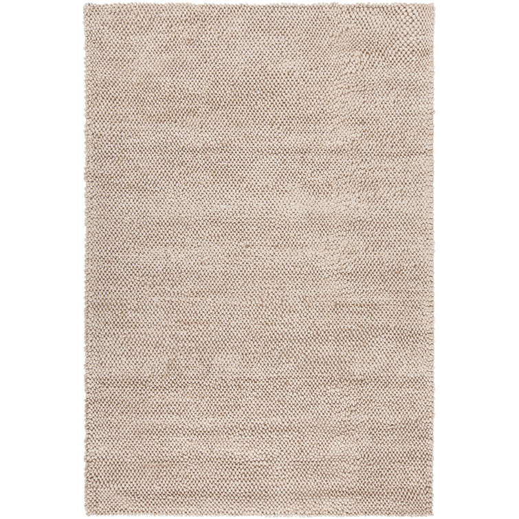 Burton Wool Area Rug in Taupe