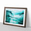 Curled Wave in New Zealand in Abstract - Picture Frame Painting Print on MDF-55491035-55491033