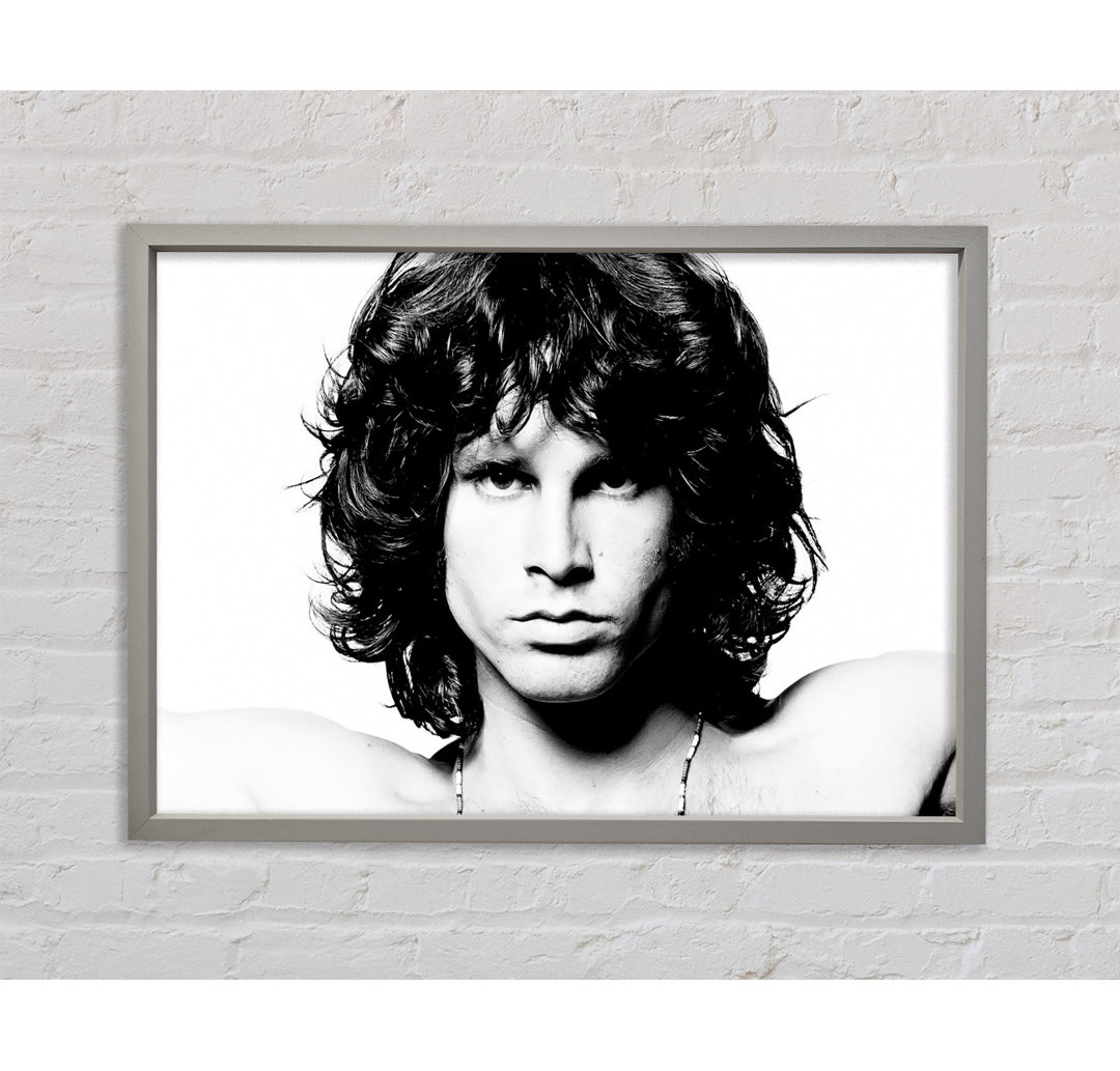 Jim Morrison Gesicht - Einzelner Bilderrahmen Kunstdrucke auf Leinwand