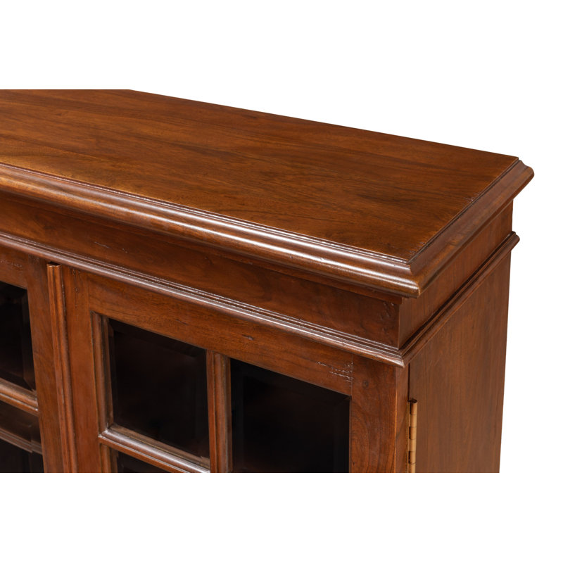 Morgan Solid Wood Bookcase, Walnut/Dark Brown