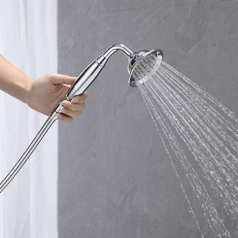 Robinet de baignoire autoportant avec douche à main, fixation au sol, débit de douche à main de 2,5 gallons par minute pour économiser l'eau, matériau, baignoire sécuritaire et hygiénique