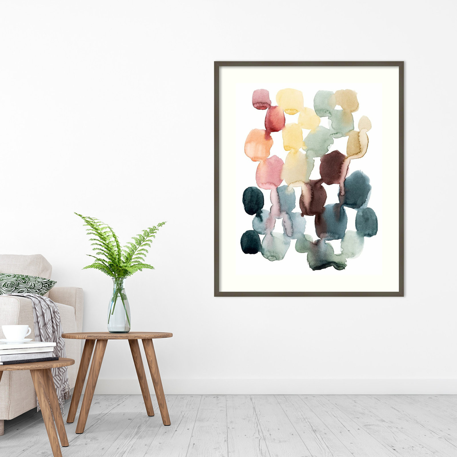 Desert Stones II Print by Grace Popp, Gray Framed Paper, 25" H x 21" W