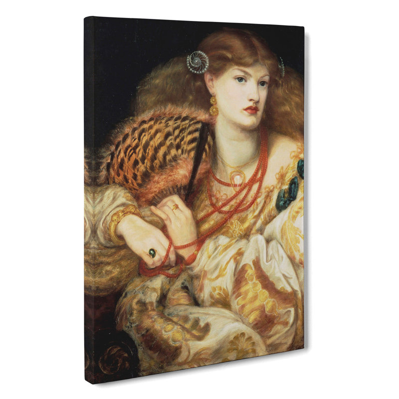 Monna Vanna by Dante Gabriel Rossetti - Wrapped Canvas Print, 50cm H x 35cm W x 3cm D