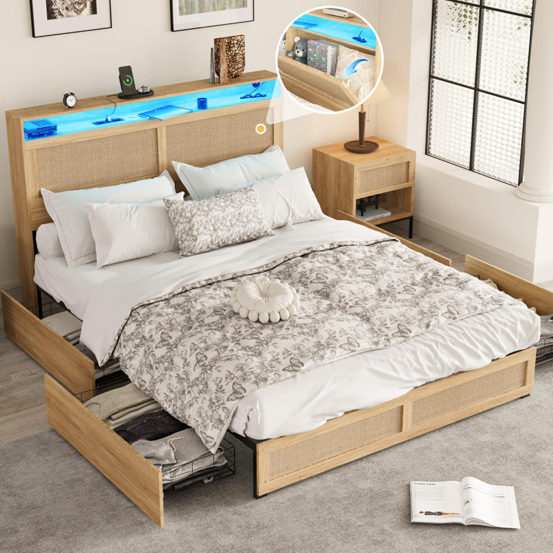 Platform Storage Bed, Full