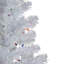 Arbre de Noël artificiel pin illuminé pré-éclairé blanc - lumières multiples-122427744