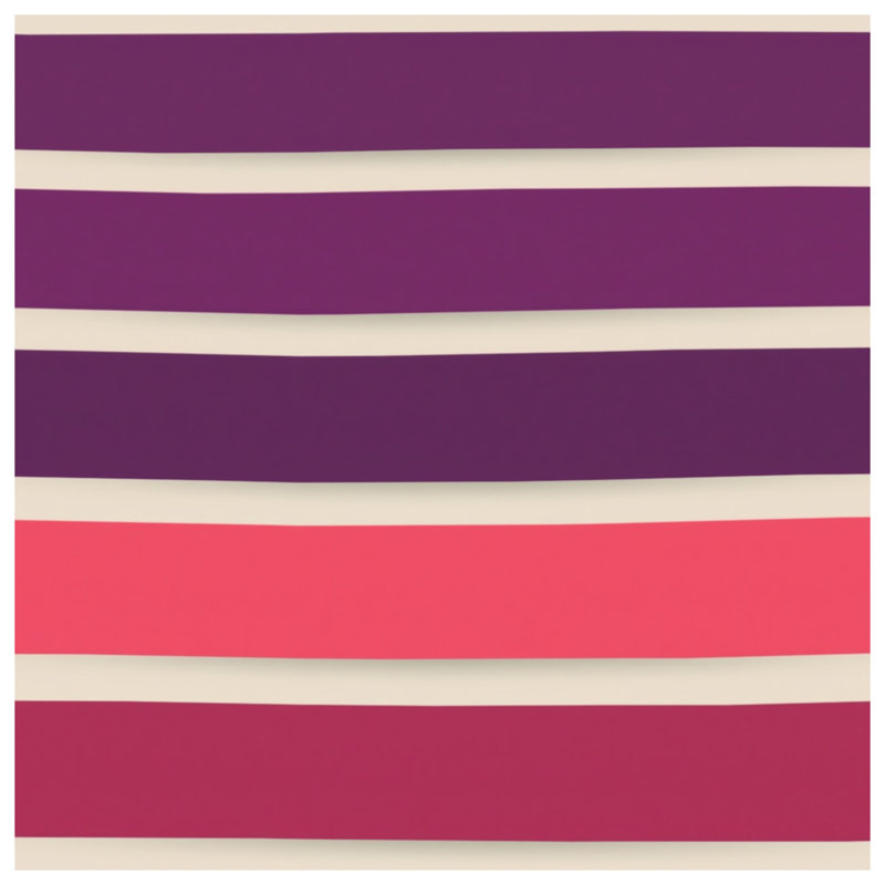 Coussins décoratifs mauves à rayures rouges et mauves, 26 x 26 pouces