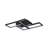 4-light Rectangle Loop Dimmable Led Semi-flush Mount