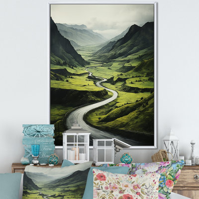 «Road Endless Journey In Green Mountain III», impressions sur toile