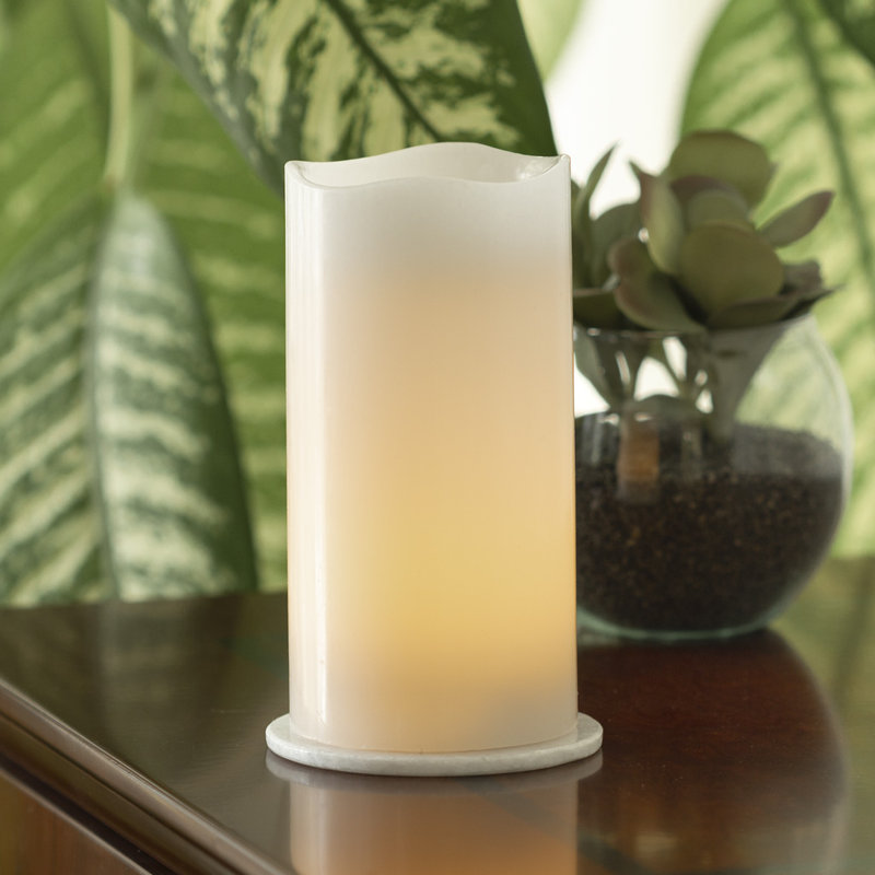 Bougie cylindrique sans parfum, Blanc, H 6 po x l 3 po x P 3 po