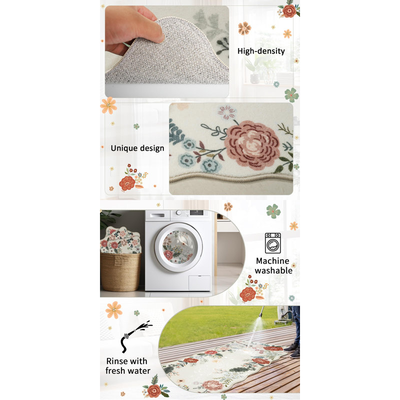 Tapis de cuisine Farmhouse, Beige
