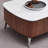 Simple luxury coffee table TV cabinet set