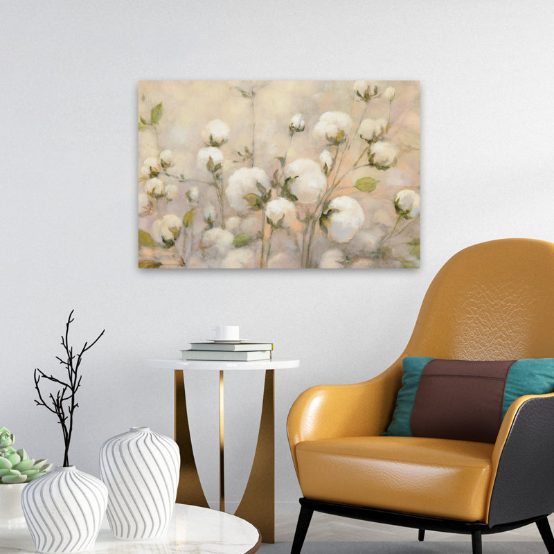 Récolte contemporaine en coton, H 24 po x l 16 po