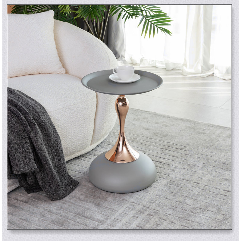 Table basse Mermaid Tail End, Gris mat