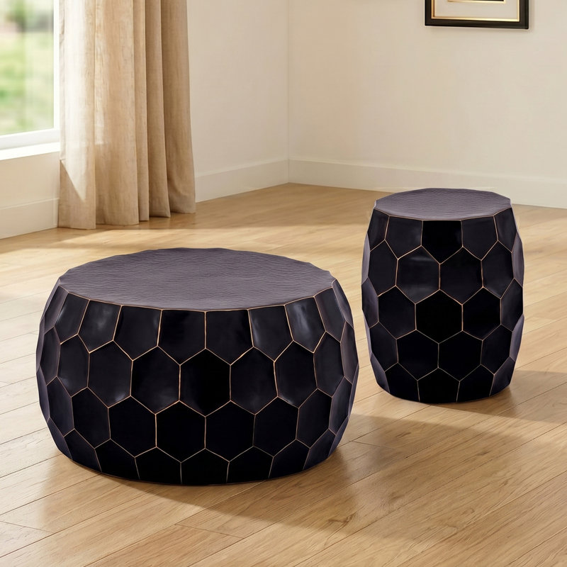 Table basse et table de bout Maggie, Noir