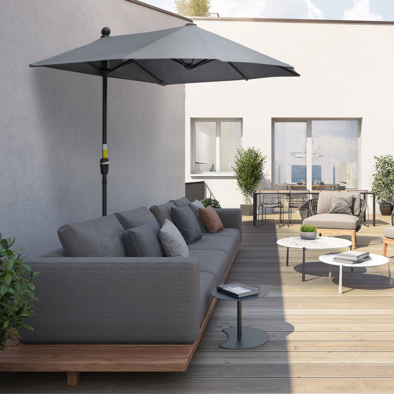 200cm Balcony Parasol, Grey
