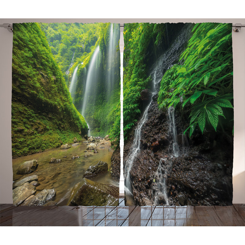 Semi Sheer Curtain Pair, 54" W x 108" L