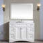 Ensemble de meuble-lavabo simple 48 po avec miroir Baver-1777609856