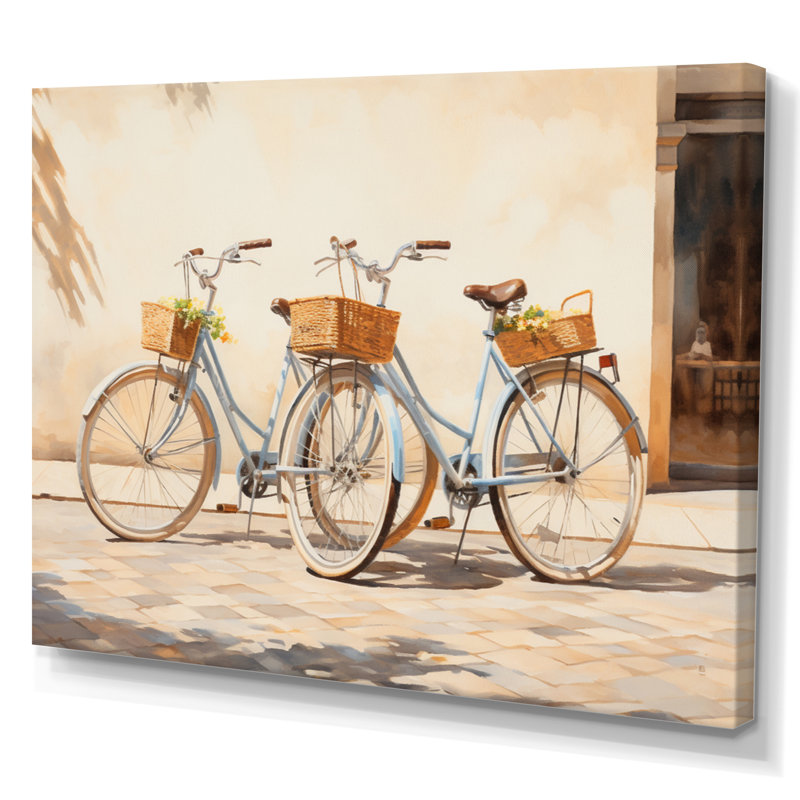 Bicycle Peaceful Rides I - Transportation Wall Decor, H 12 po x l 20 po, Toile tendue