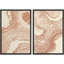 Anneaux d'arbre en bois brun, formes abstraites, art mural Boho Zen nordique, 2 pièces-98109552-98109554