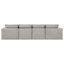 Canapé modulaire entièrement compressé de 142 po x 82 po, en forme de U avec repose-pieds, chenille rayée de luxe avec coussin moelleux en forme de nuage-1746154732