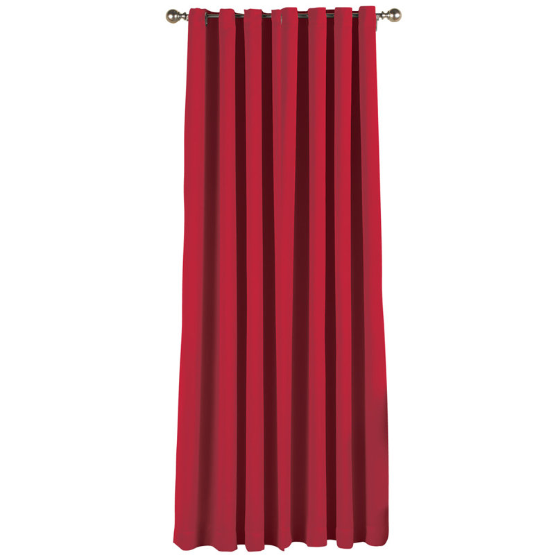 Rideau simple occultant et isolant Aveon, L 53 po x L 63 po, Rouge