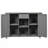 Outdoor Kitchen Island With Stainless Steel Top, Ample Storage, And Multiple Racks For Enhanced Cooking Experience, Grey-2006880028