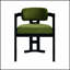 Ensemble de chaises de salle à manger d'intérieur en bois, vert et noir, durable et élégant pour les décors modernes et traditionnels