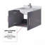 Ensemble de meuble-lavabo simple 24 po x P 22 po avec comptoir en quartz blanc et robinet
