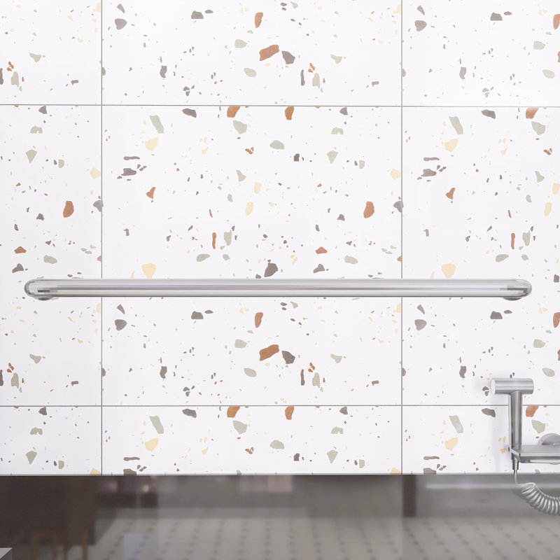 Porte de douche coulissante double en aluminium, Nickel brossé