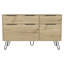 Commode 4 tiroirs Stowe Chêne clair