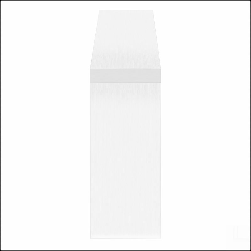 Table d'appoint, console, vestibule, étroit, canapé, stratifié blanc, contemporain, moderne, Blanc