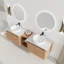 Meuble-lavabo mural moderne avec lavabo d'art en céramique-2112508389-2112508388