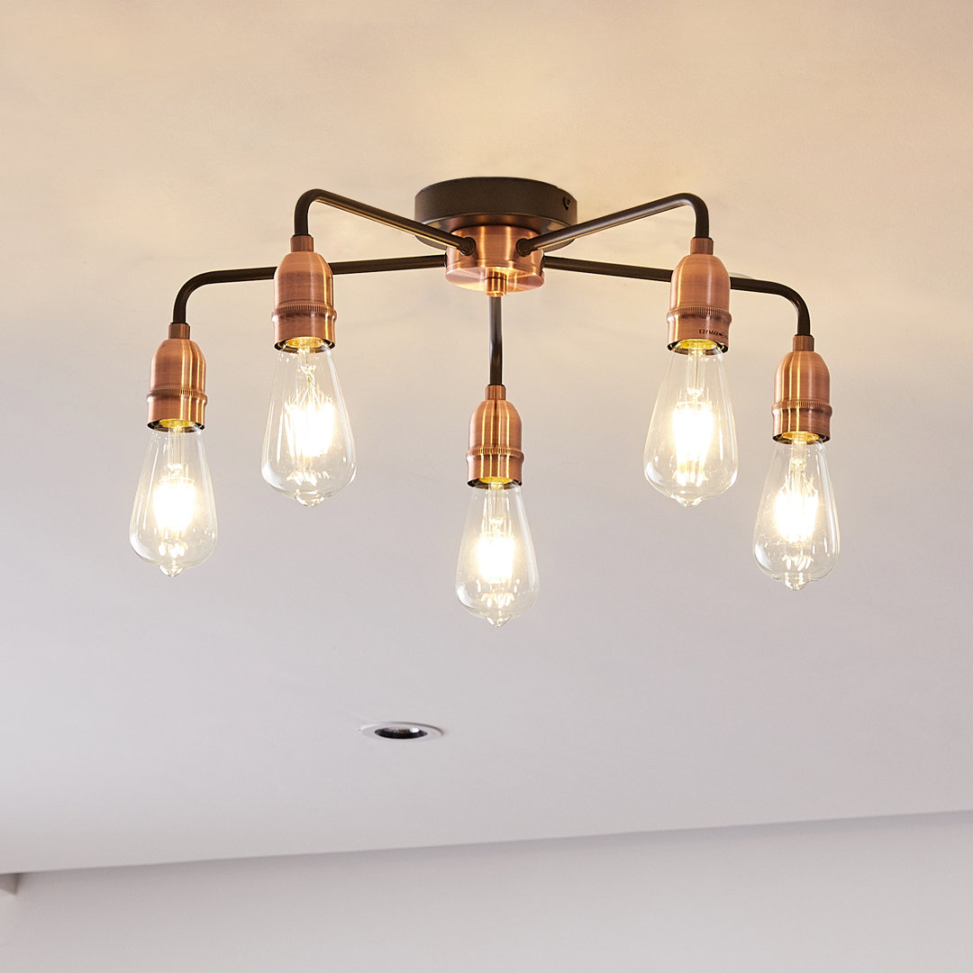 Pelletier 5-Light 52cm Semi Flush Mount