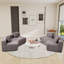 Canapé modulaire courbé en chenille avec 4 coussins - Conception semi-circulaire modulaire pour le salon, la chambre à coucher, le bureau ou le salon-45945635