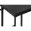 Table d'appoint moderne noire avec fonctionnalité - salon, chambre à coucher pour les espaces latéraux, collation alternative