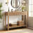33.46''Console Table With 2 Drawers And Open Storage Shelf,Hallway & Foyer,Farmhouse Accent