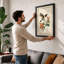 Hummingbird and Bloom Botanical - Framed Print-402918422-402918429