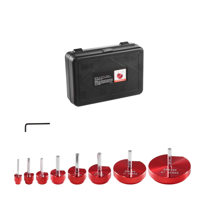 Ensemble d'alésoir 8 pièces en PVC pour sch 40 - Ensemble d'outils de nettoyage professionnel