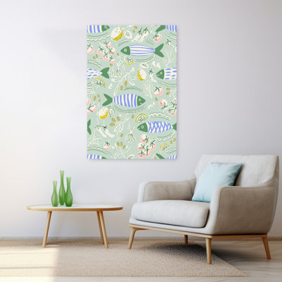 Art mural ludique bord de mer