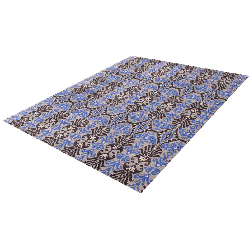 Tapis unique en laine noué à la main 9 pi 1 po x 12 pi 2 po nouvel âge Jerri