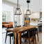 Luminaire suspendu lanterne carré noir 1 lumière