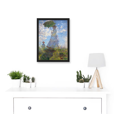Woman With Parasol Madame Monet And Son by Claude Monet - 1 Piece Wall Art