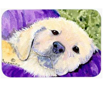 East Urban Home Golden Retriever Glass Cutting Board