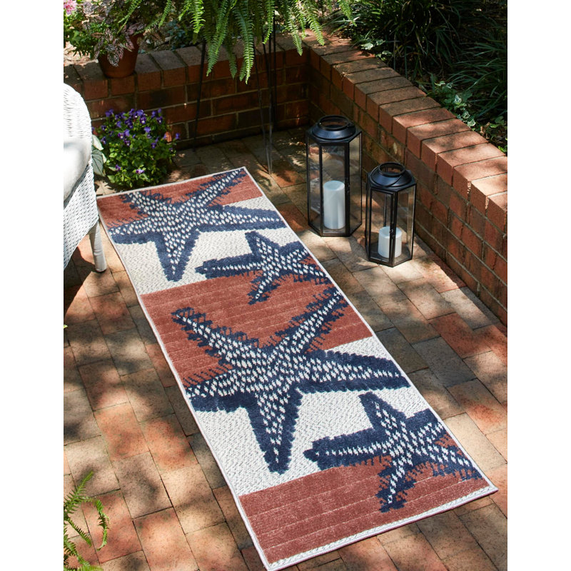 Millville Indoor/Outdoor Rug Ivory, Runner 2' x 8'