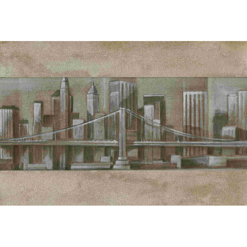 " Silver Skyline I " by Ethan Harper, 8" H x 12" W