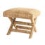 Tabouret tissé jacinthe d'eau et bois-1184506494