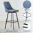 Avianah Swivel Upholstered Counter Stool with Metal Frame-104743609