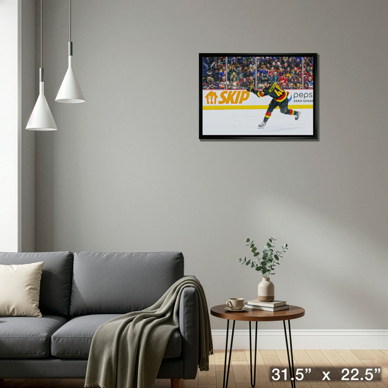 Elias Petterson 20 x 29, toile encadrée Canucks Shoot-H