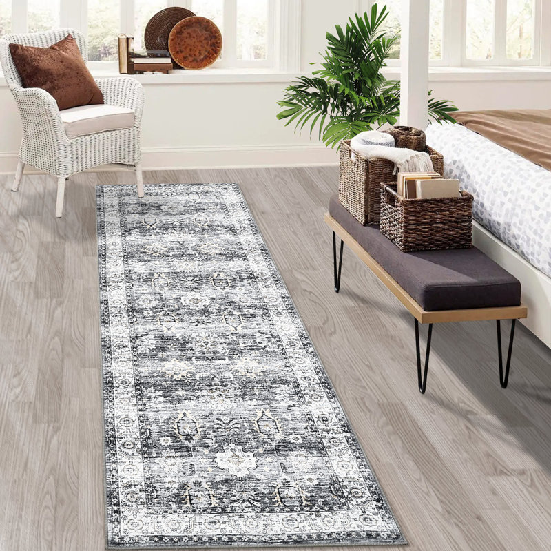 Tapis Vidula avec envers antidérapant, Tapis de couloir 2 pi x 6 pi